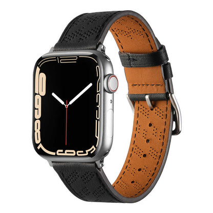 Apple Watch 44mm KRD-76 PU Deri Kordon Strap Kayış