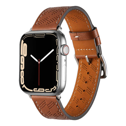 Apple Watch 44mm KRD-76 PU Deri Kordon Strap Kayış