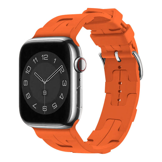 Apple Watch 44mm KRD-92 Silikon Kordon Turuncu
