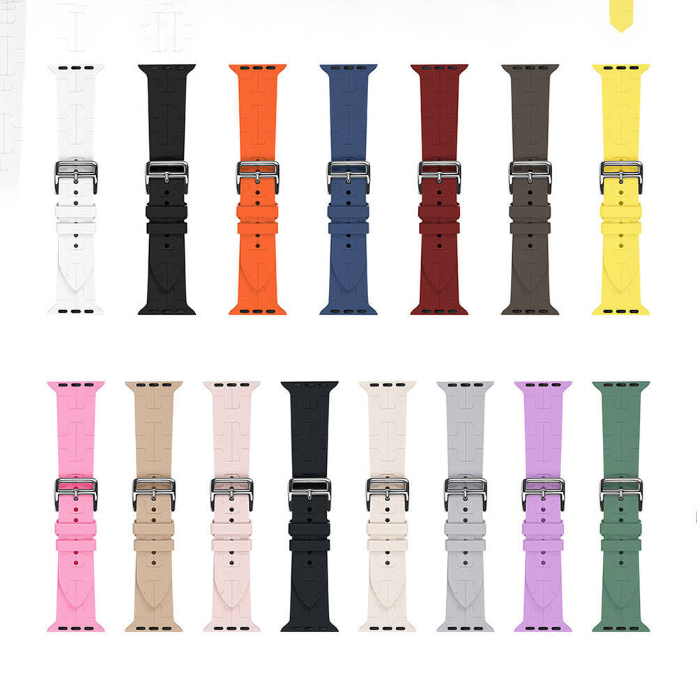 Apple Watch 44mm KRD-92 Silikon Kordon Mor