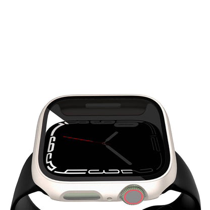 Apple Watch 44mm Sert PC Kasa ve Privacy Hayalet Ekran Koruyucu Zore Watch Gard 32 Siyah