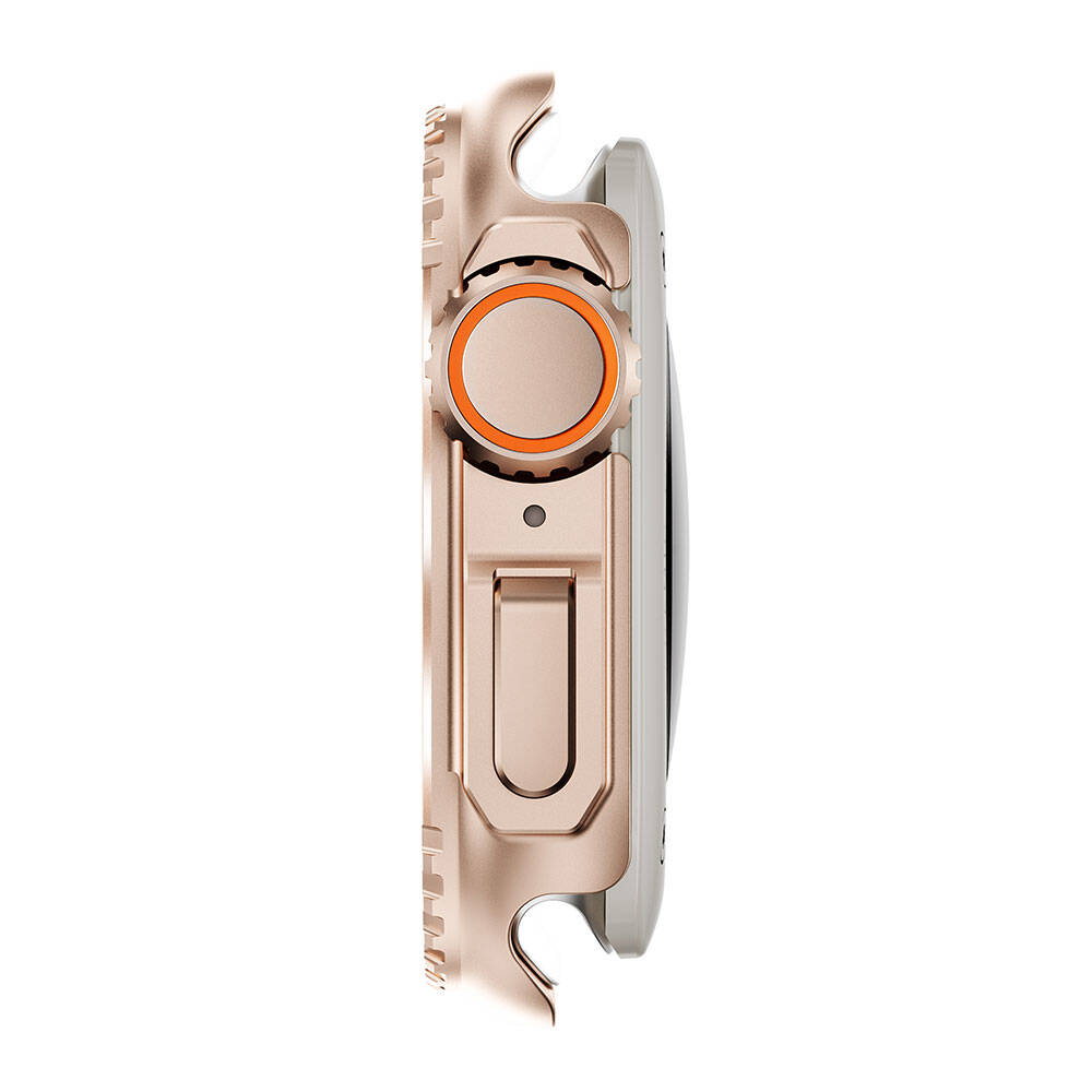 Apple Watch 44mm to Apple Watch Ultra 49mm Kasa Dönüştürücü Zore Watch Gard 33 Gri