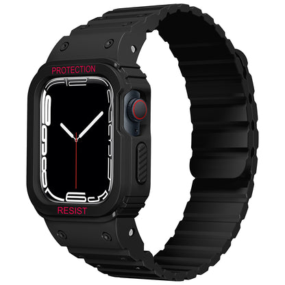 Apple Watch 44mm Zore KRD-142 Airbag Tasarımlı Kasa Koruyuculu Silikon Kordon