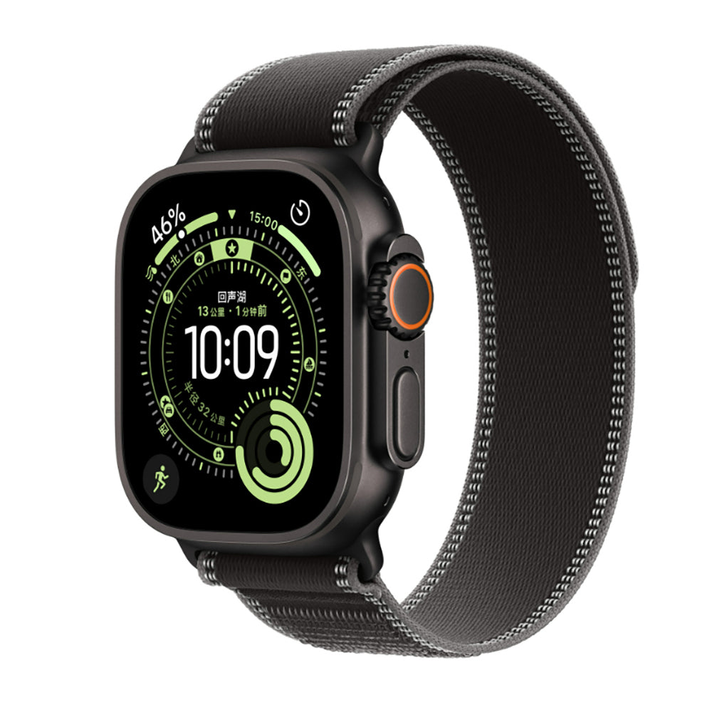 Apple Watch 44mm Zore KRD-77 Hasır Kordon Charcoal