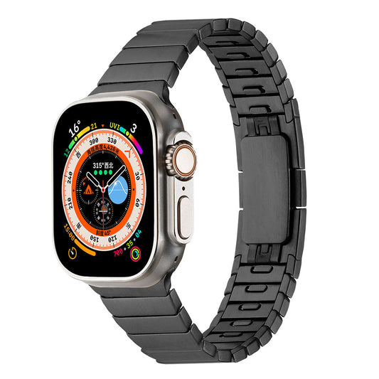 Apple Watch 44mm Zore KRD-82 Metal Kordon Siyah