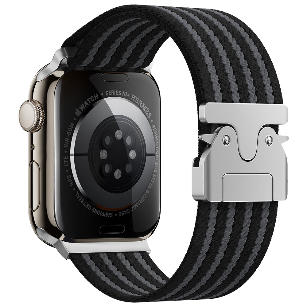 Apple Watch 45mm Zore KRD-133 Naylon Kumaş Hasır Örgülü Kordon