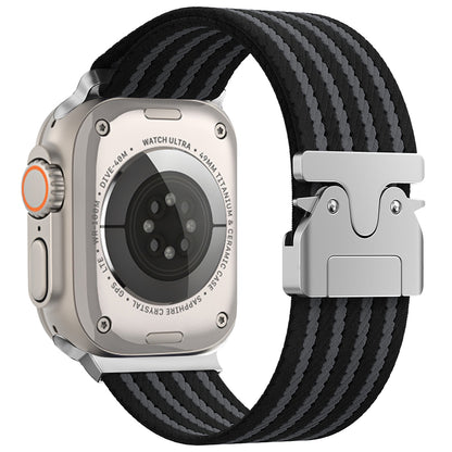 Apple Watch 49mm Zore KRD-133 Naylon Kumaş Hasır Örgülü Kordon