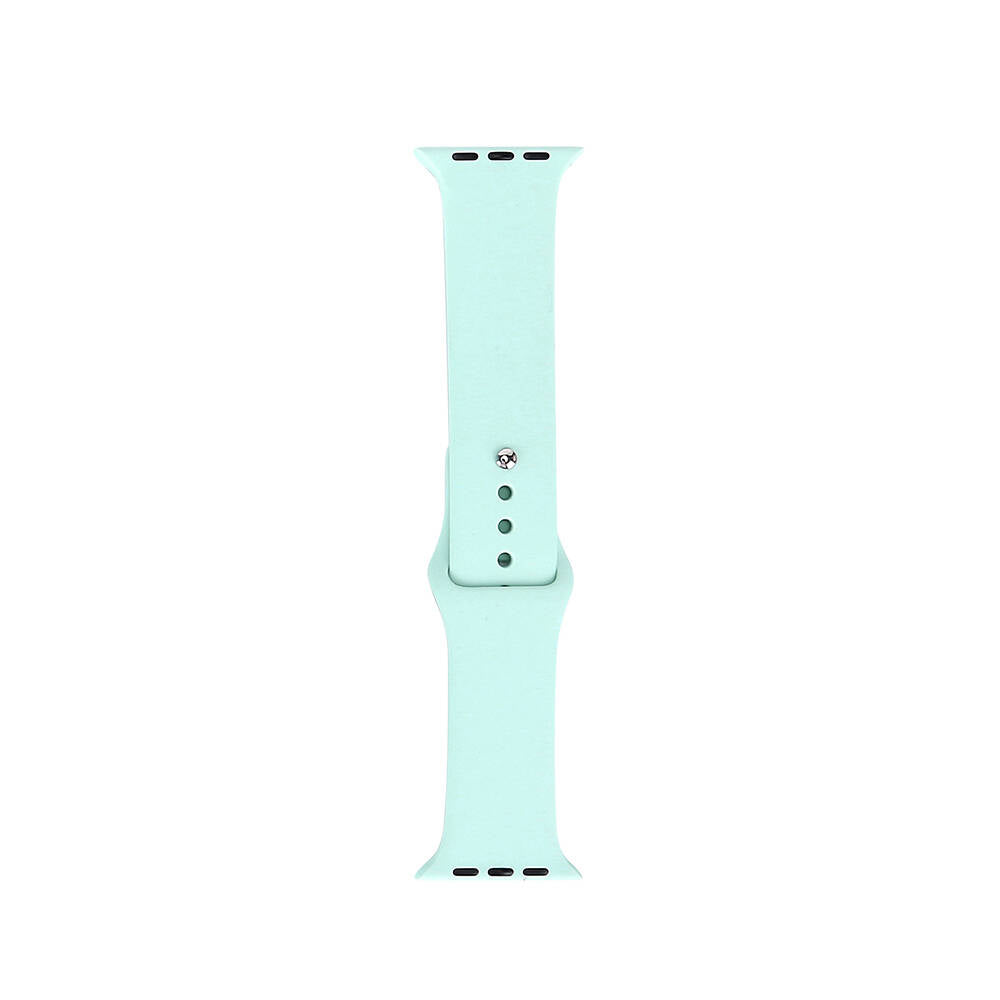 Apple Watch 7 41mm Band Serisi Klasik Kordon Silikon Strap Kayış Emerald Green