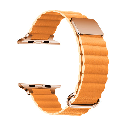 Apple Watch 7 41mm KRD-78 PU Deri Kordon Strap Kayış