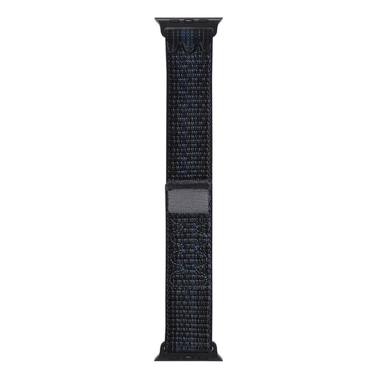 Apple Watch 7 41mm KRD-91 Hasır Kordon Strap Kayış Siyah