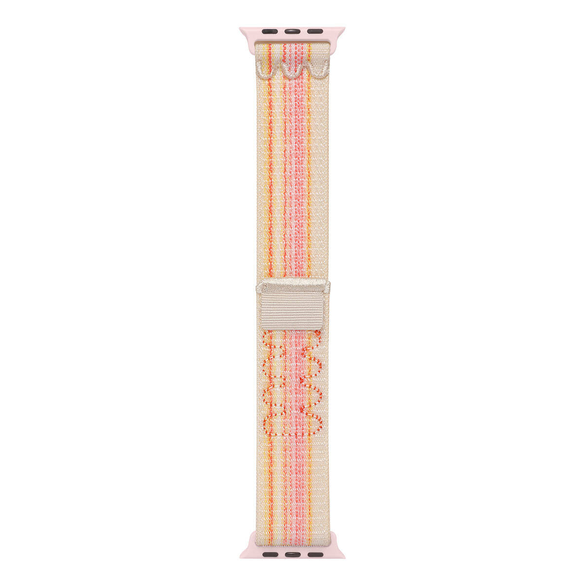 Apple Watch 7 41mm KRD-91 Hasır Kordon Strap Kayış Pembe