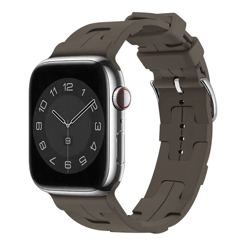 Apple Watch 7 41mm KRD-92 Silikon Kordon Turuncu