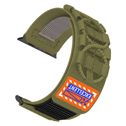 Apple Watch 7 41mm Zore KRD-112 Orbital Örgülü Halat Tasarımlı Naylon Kumaş Hasır Kordon Gri