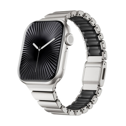 Apple Watch 7 41mm Zore KRD-149 Metal Silikon Kordon