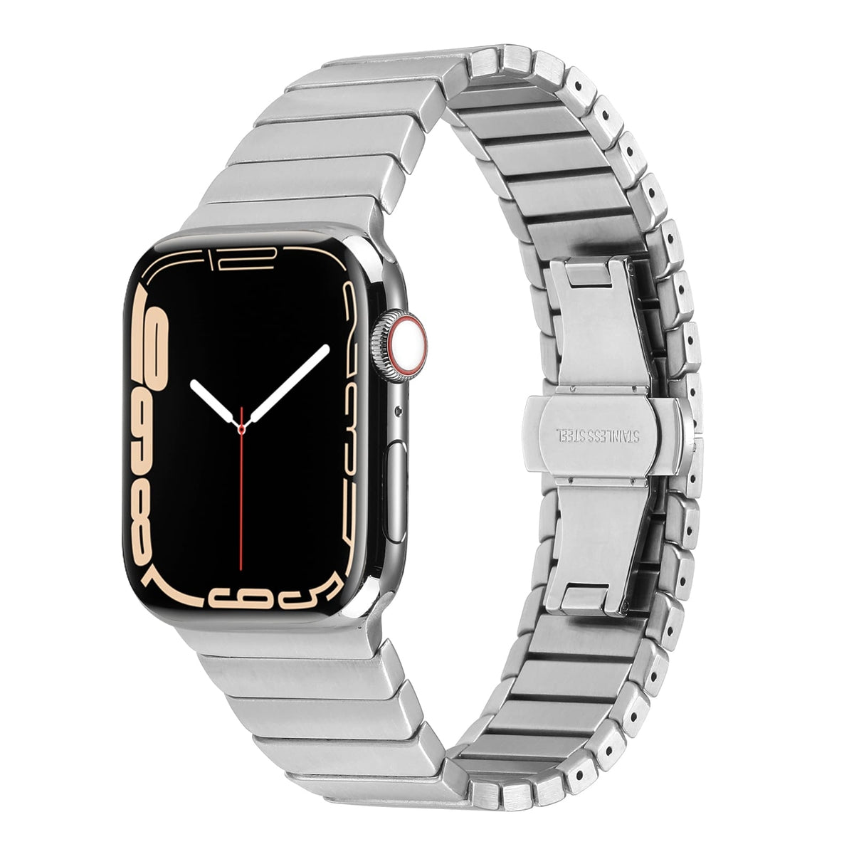 Apple Watch 7 45mm Kordon KRD-79 Metal Strap Kayış