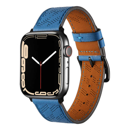 Apple Watch 7 45mm KRD-76 PU Deri Kordon Strap Kayış