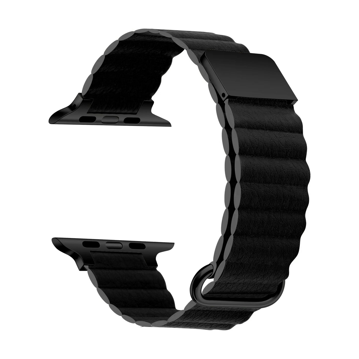 Apple Watch 7 45mm KRD-78 PU Deri Kordon Strap Kayış