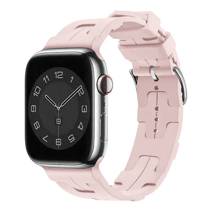Apple Watch 7 45mm KRD-92 Silikon Kordon Pembe Açık
