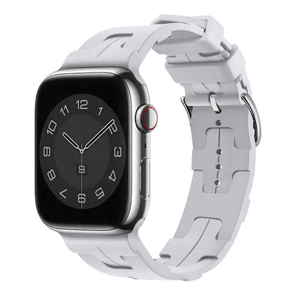 Apple Watch 7 45mm KRD-92 Silikon Kordon Mavi Açık