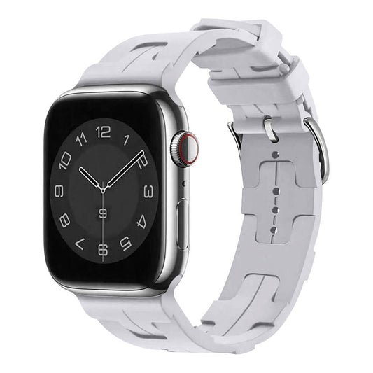 Apple Watch 7 45mm KRD-92 Silikon Kordon Mavi Açık
