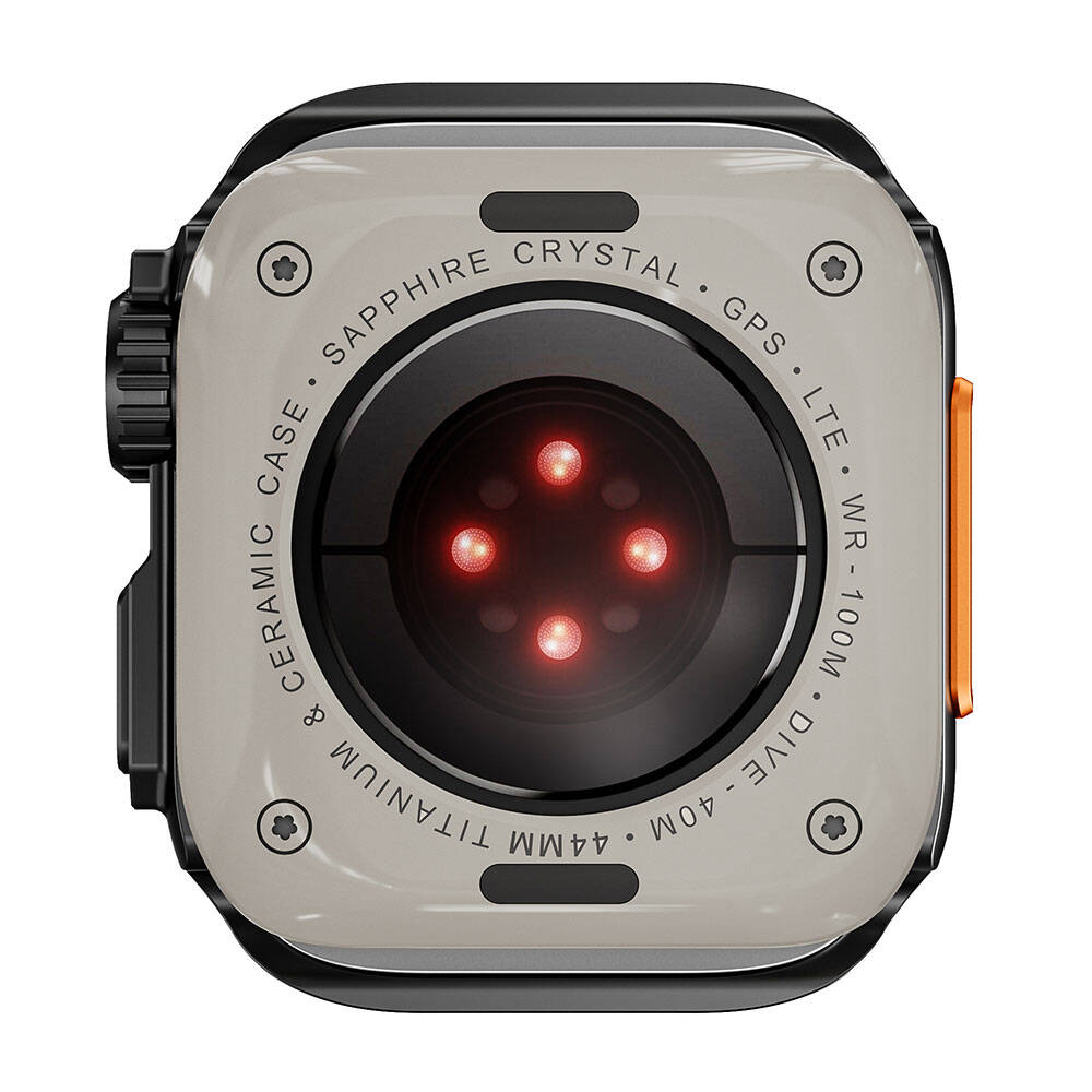 Apple Watch 7 45mm to Apple Watch Ultra 49mm Kasa Dönüştürücü Zore Watch Gard 33 Gri