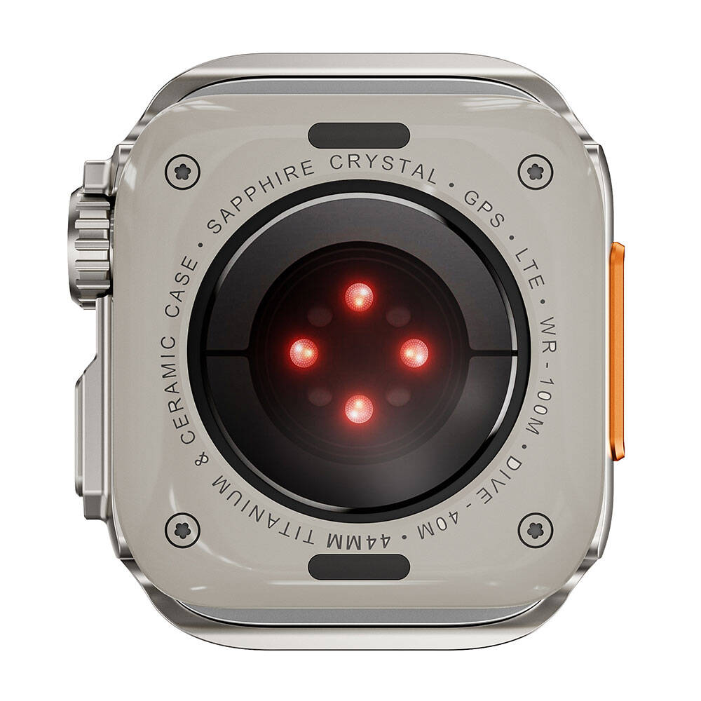 Apple Watch 7 45mm to Apple Watch Ultra 49mm Kasa Dönüştürücü Zore Watch Gard 33 Titanyum