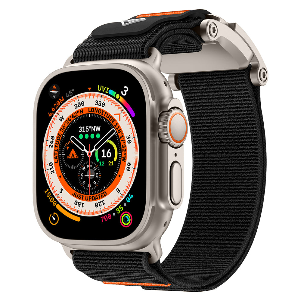 Apple Watch 7 45mm Zore KRD-154 Naylon Kumaş Hasır Örgülü Kordon