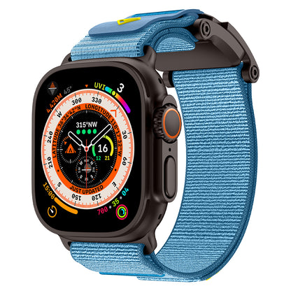 Apple Watch 7 45mm Zore KRD-154 Naylon Kumaş Hasır Örgülü Kordon