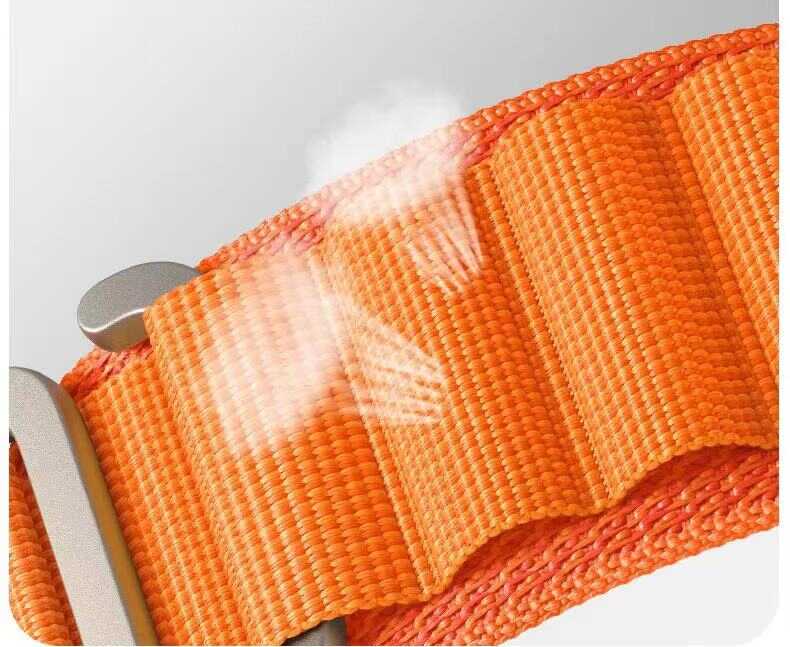 Apple Watch 7 45mm Zore KRD-74 Hasır Kordon Siyah-Füme