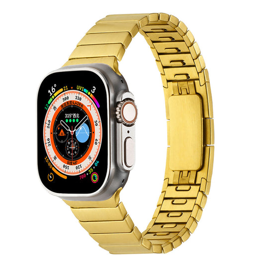Apple Watch 7 45mm Zore KRD-82 Metal Kordon Siyah