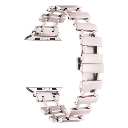 Apple Watch 7 45mm Zore KRD-96 Metal Kordon Gümüş