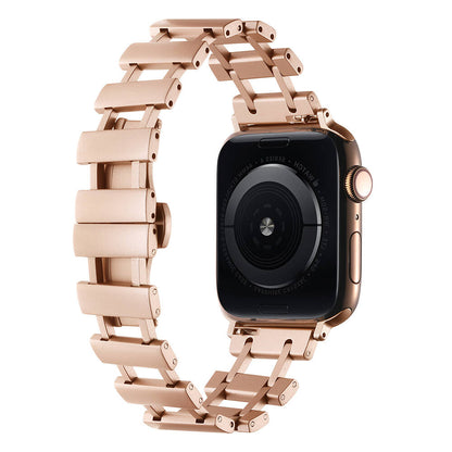 Apple Watch 7 45mm Zore KRD-96 Metal Kordon Rose Gold