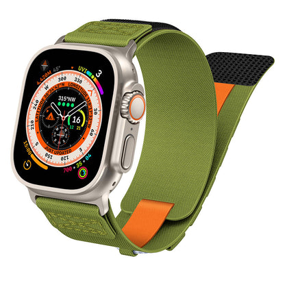Apple Watch 7 45mm Zore KRD-99 Hasır Kordon Yeşil