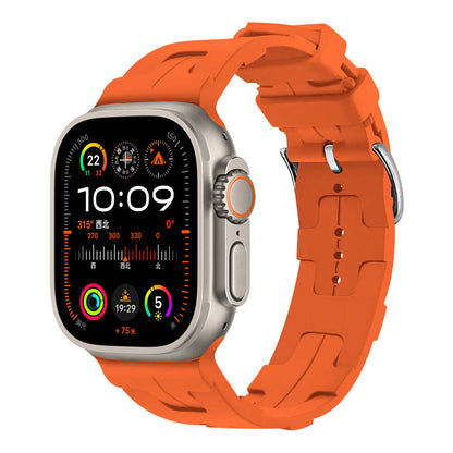 Apple Watch Ultra 49mm KRD-92 Silikon Kordon Turuncu