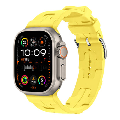 Apple Watch Ultra 49mm KRD-92 Silikon Kordon Sarı