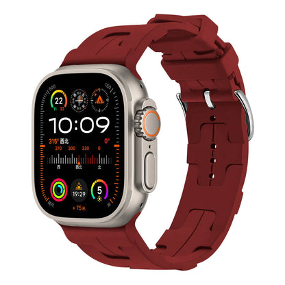 Apple Watch Ultra 49mm KRD-92 Silikon Kordon Siyah