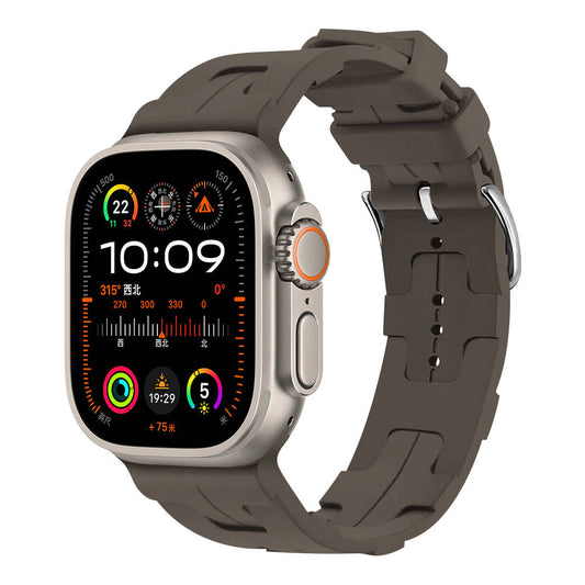 Apple Watch Ultra 49mm KRD-92 Silikon Kordon Haki