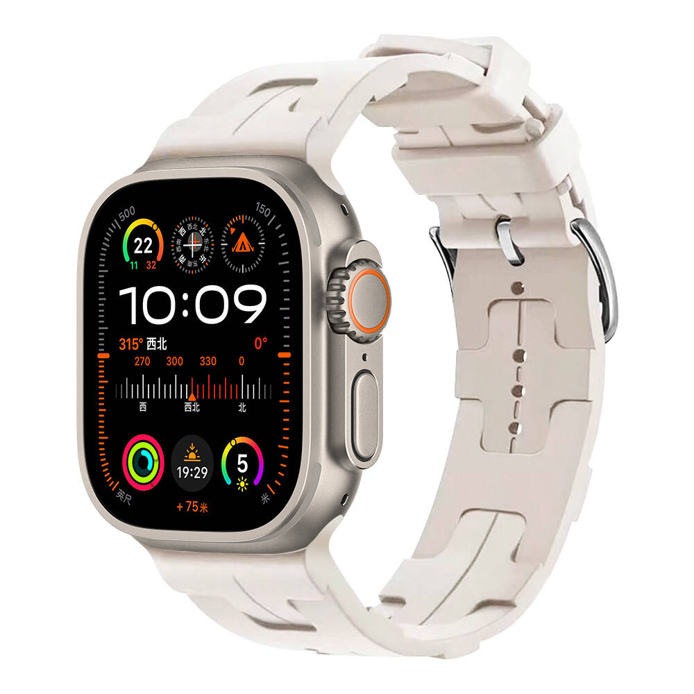 Apple Watch Ultra 49mm KRD-92 Silikon Kordon Starlight