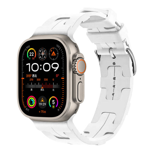 Apple Watch Ultra 49mm KRD-92 Silikon Kordon Beyaz