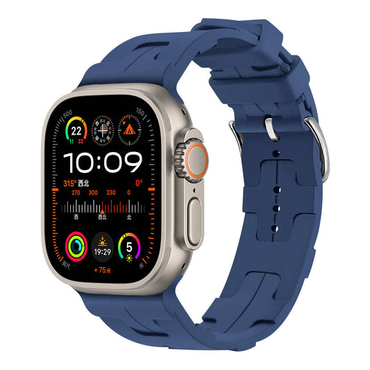Apple Watch Ultra 49mm KRD-92 Silikon Kordon Mavi