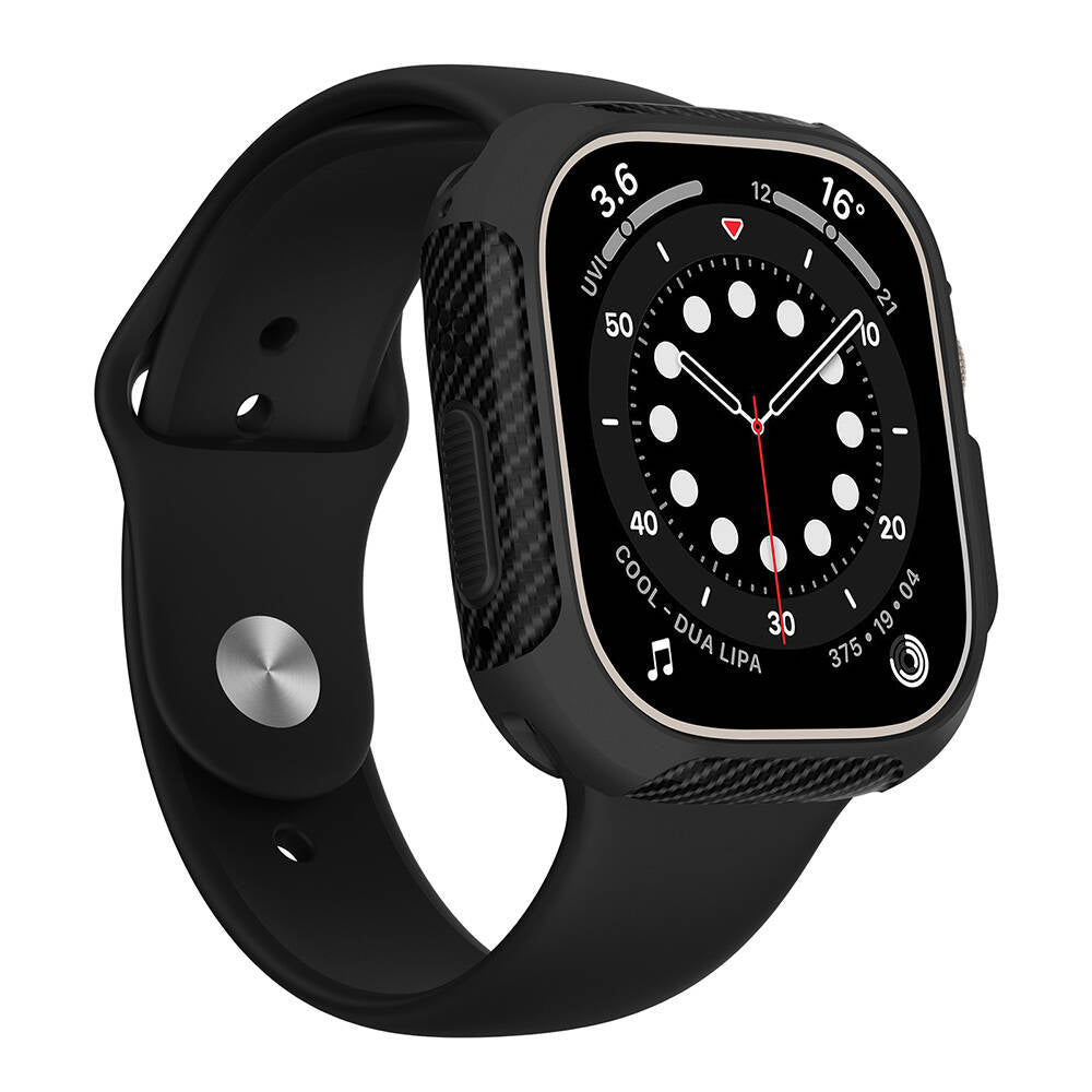 Apple Watch Ultra 49mm Silikon TPU Kasa Koruyucu Zore Watch Gard 31 Siyah