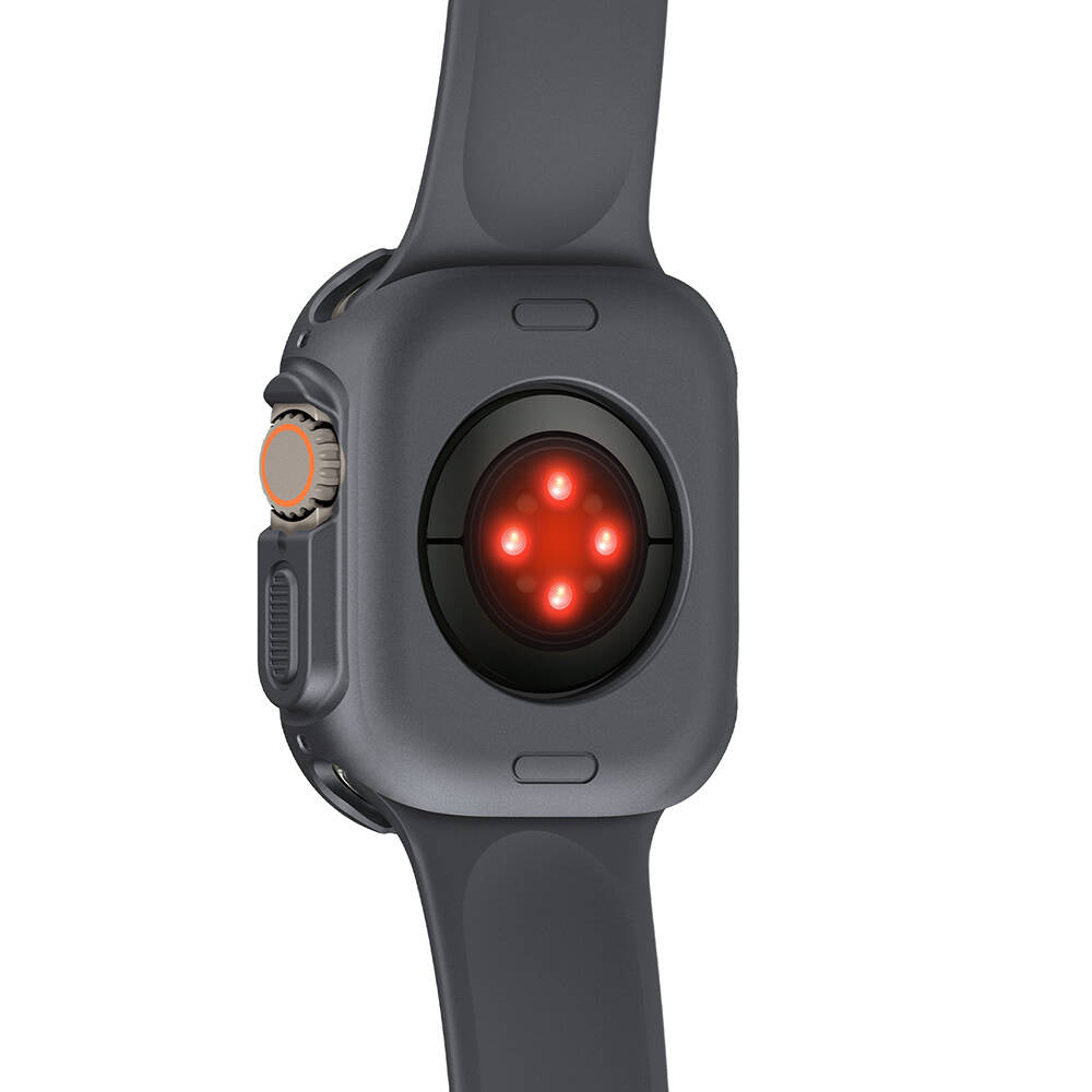 Apple Watch Ultra 49mm Silikon TPU Kasa Koruyucu Zore Watch Gard 31 Siyah