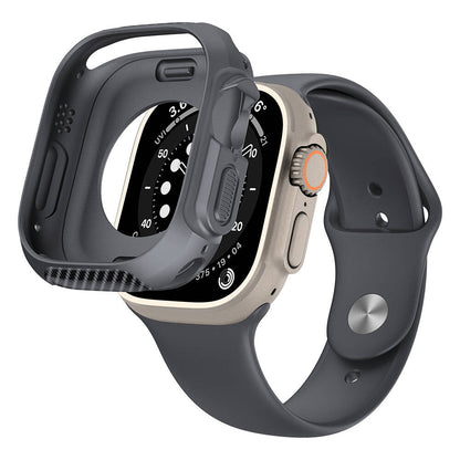 Apple Watch Ultra 49mm Silikon TPU Kasa Koruyucu Zore Watch Gard 31 Yeşil