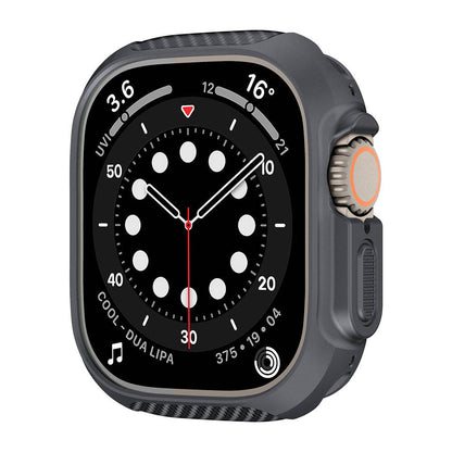 Apple Watch Ultra 49mm Silikon TPU Kasa Koruyucu Zore Watch Gard 31 Gri