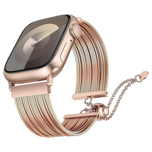 Apple Watch Ultra 49mm Zore KRD-137 Metal Hasır Kordon