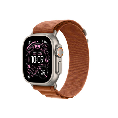 Apple Watch Ultra 49mm Zore KRD-74 Hasır Kordon Kahverengi