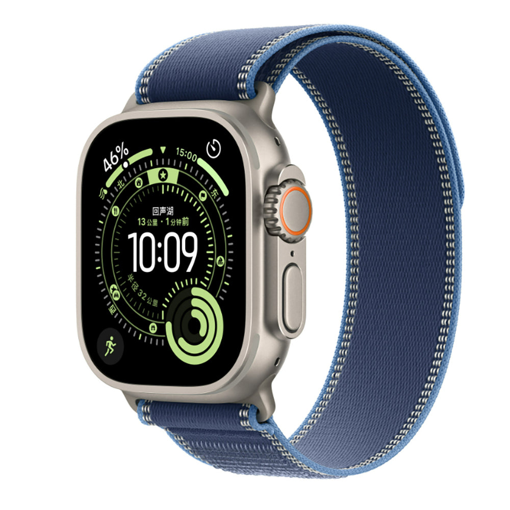 Apple Watch Ultra 49mm Zore KRD-77 Hasır Kordon Açık Mavi