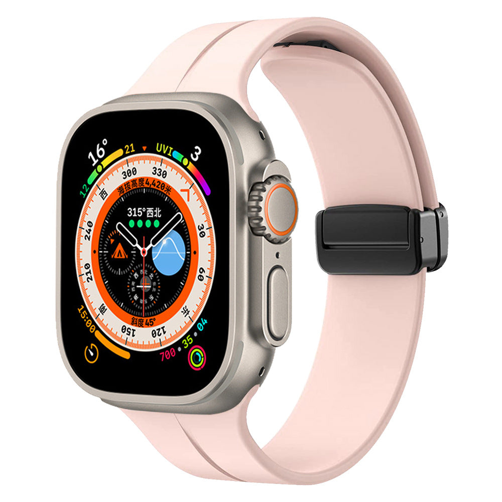 Apple Watch Ultra 49mm Zore KRD-84 Silikon Kordon Pembe