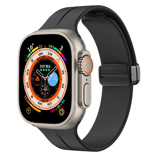 Apple Watch Ultra 49mm Zore KRD-84 Silikon Kordon Siyah