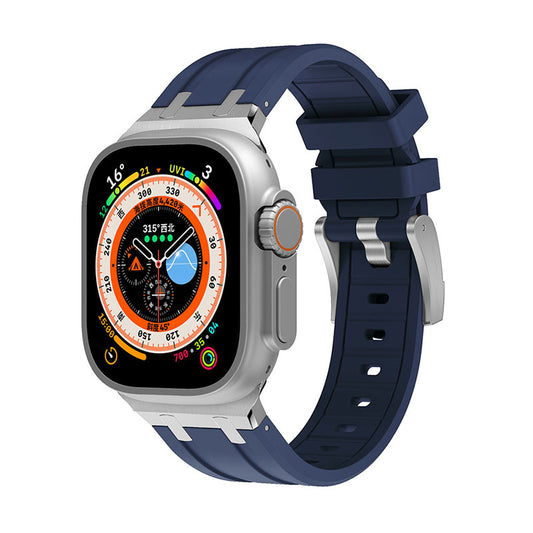 Apple Watch Ultra 49mm Zore KRD-89 Silikon Kordon Lacivert